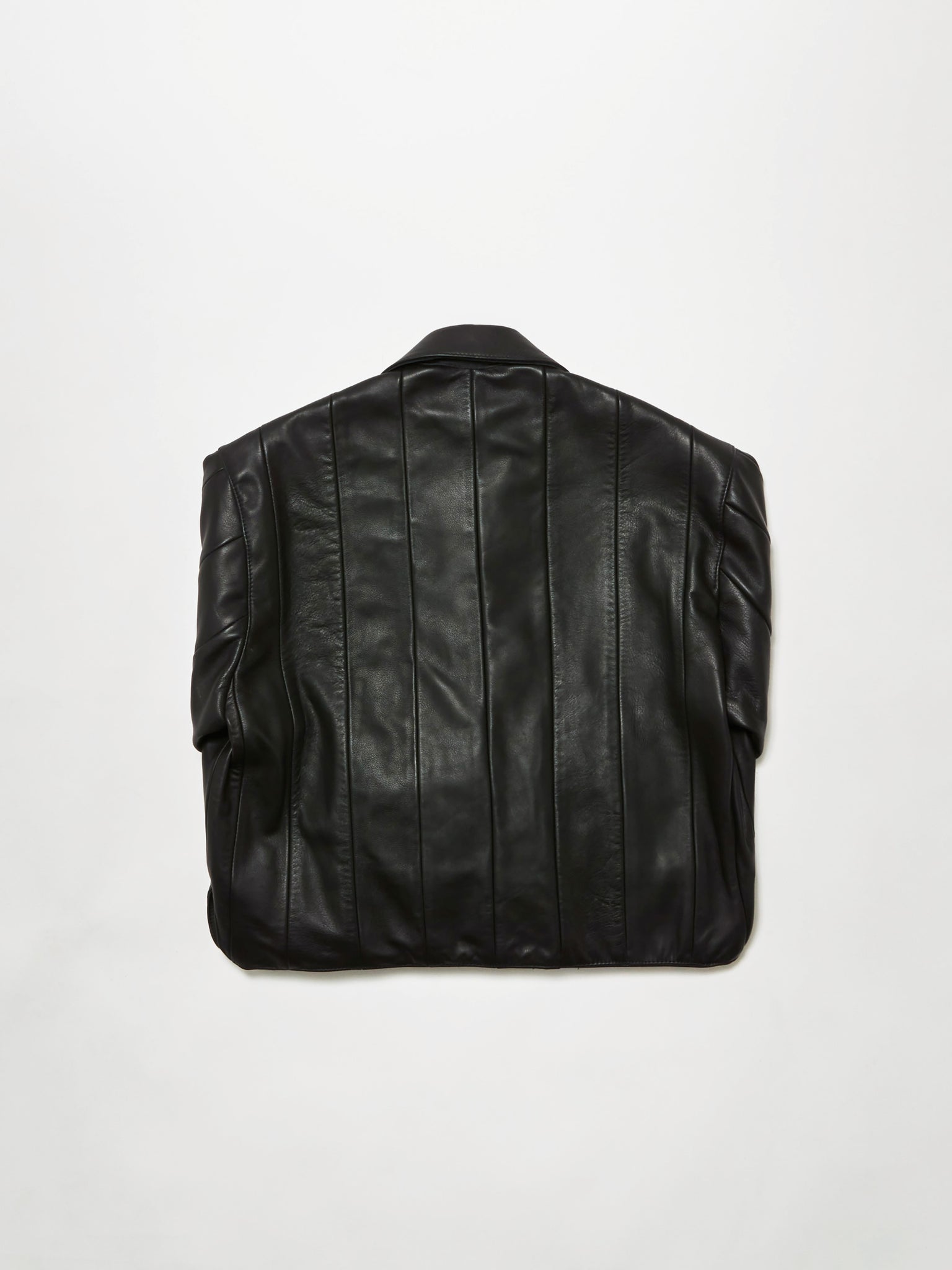 moto strip jacket - black