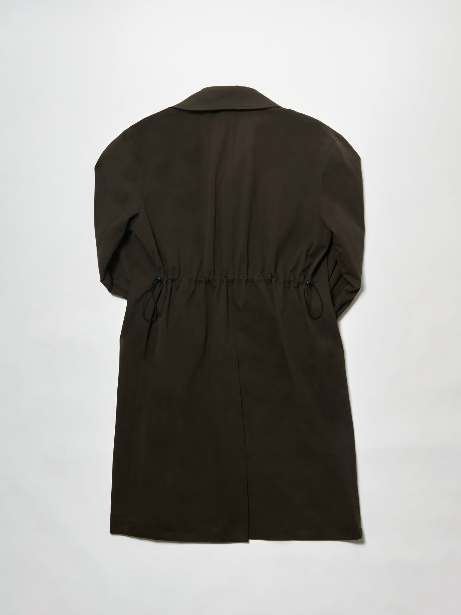 bungee trench coat - brown