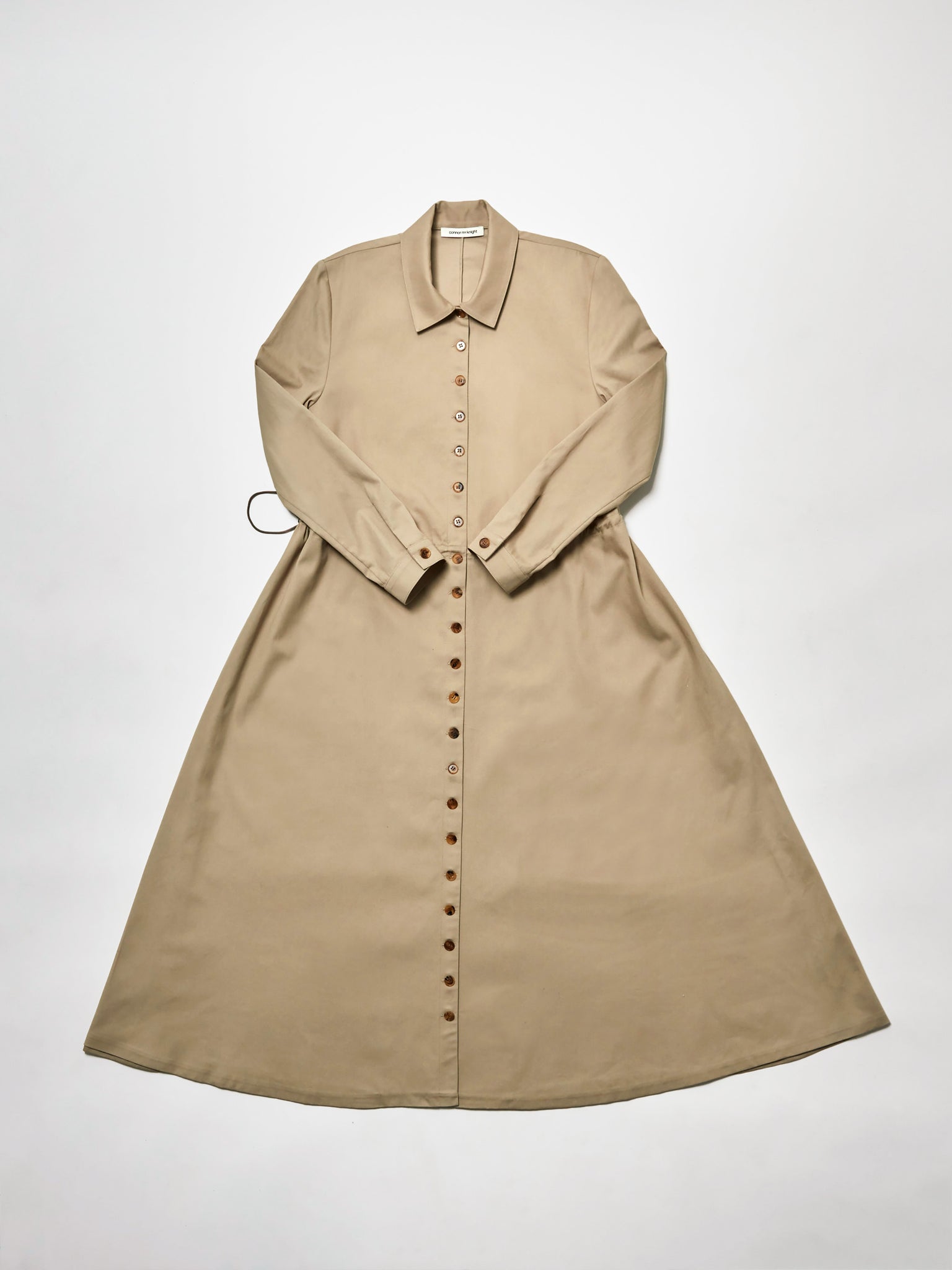 trench dress - tan