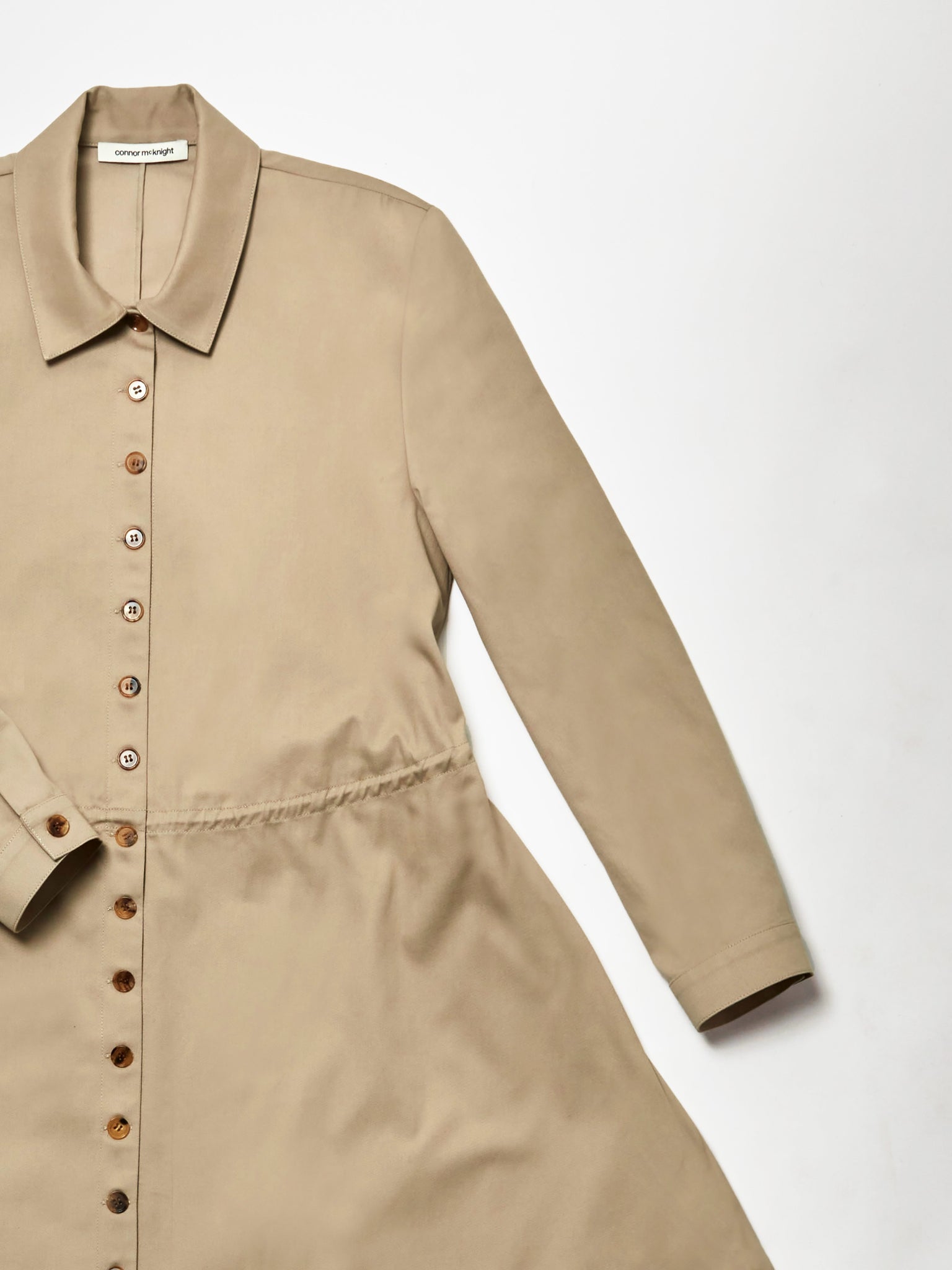 trench dress - tan