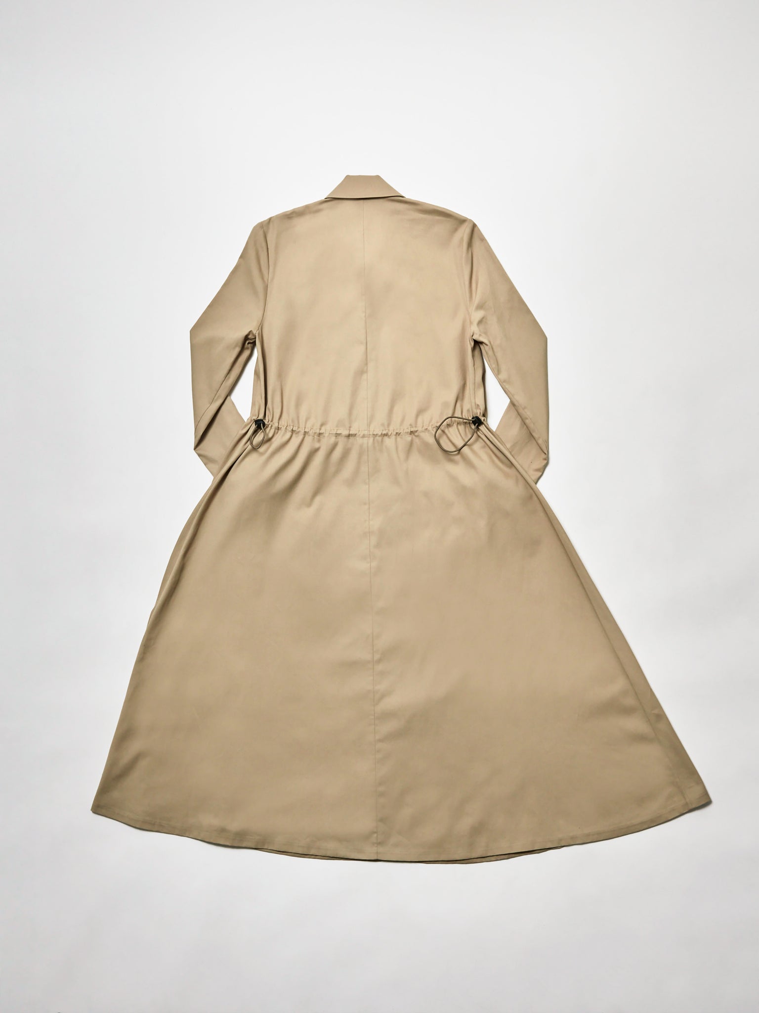 trench dress - tan