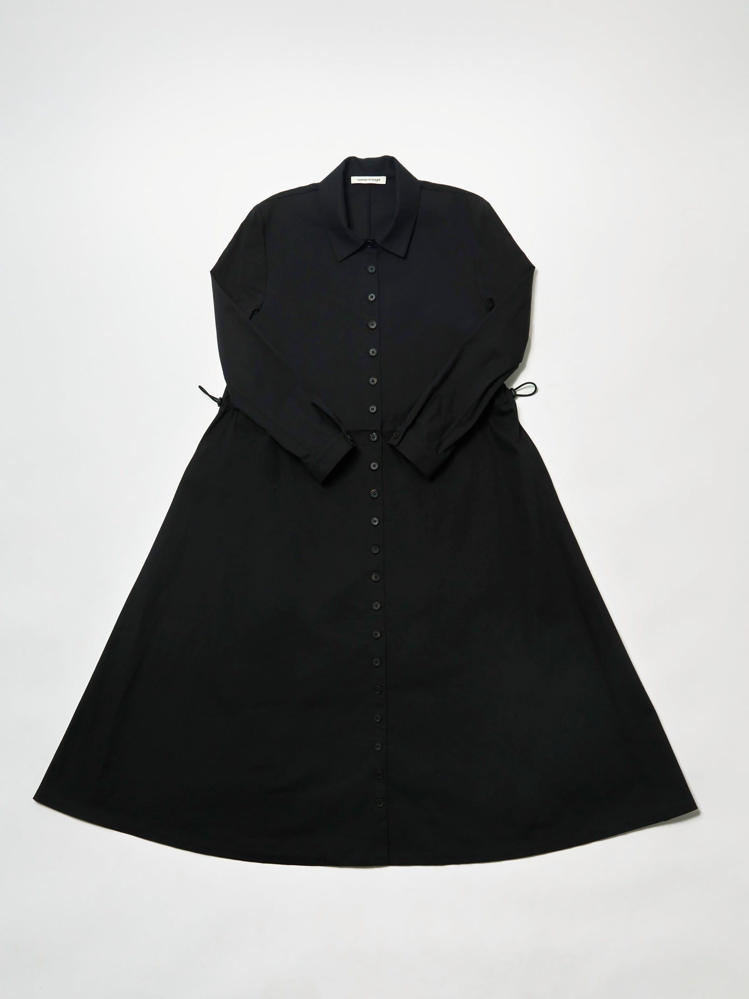 trench dress - black