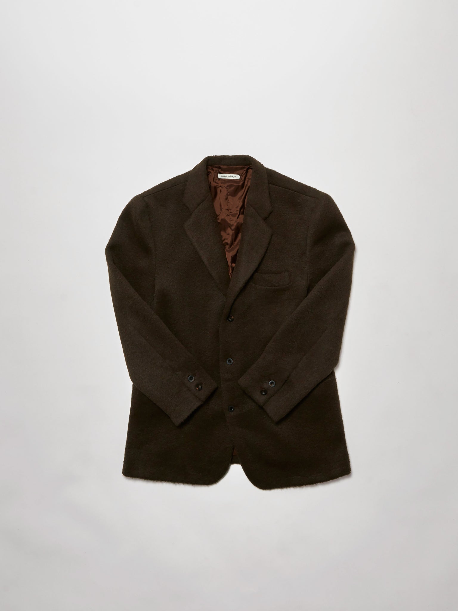 structured sport coat - brown