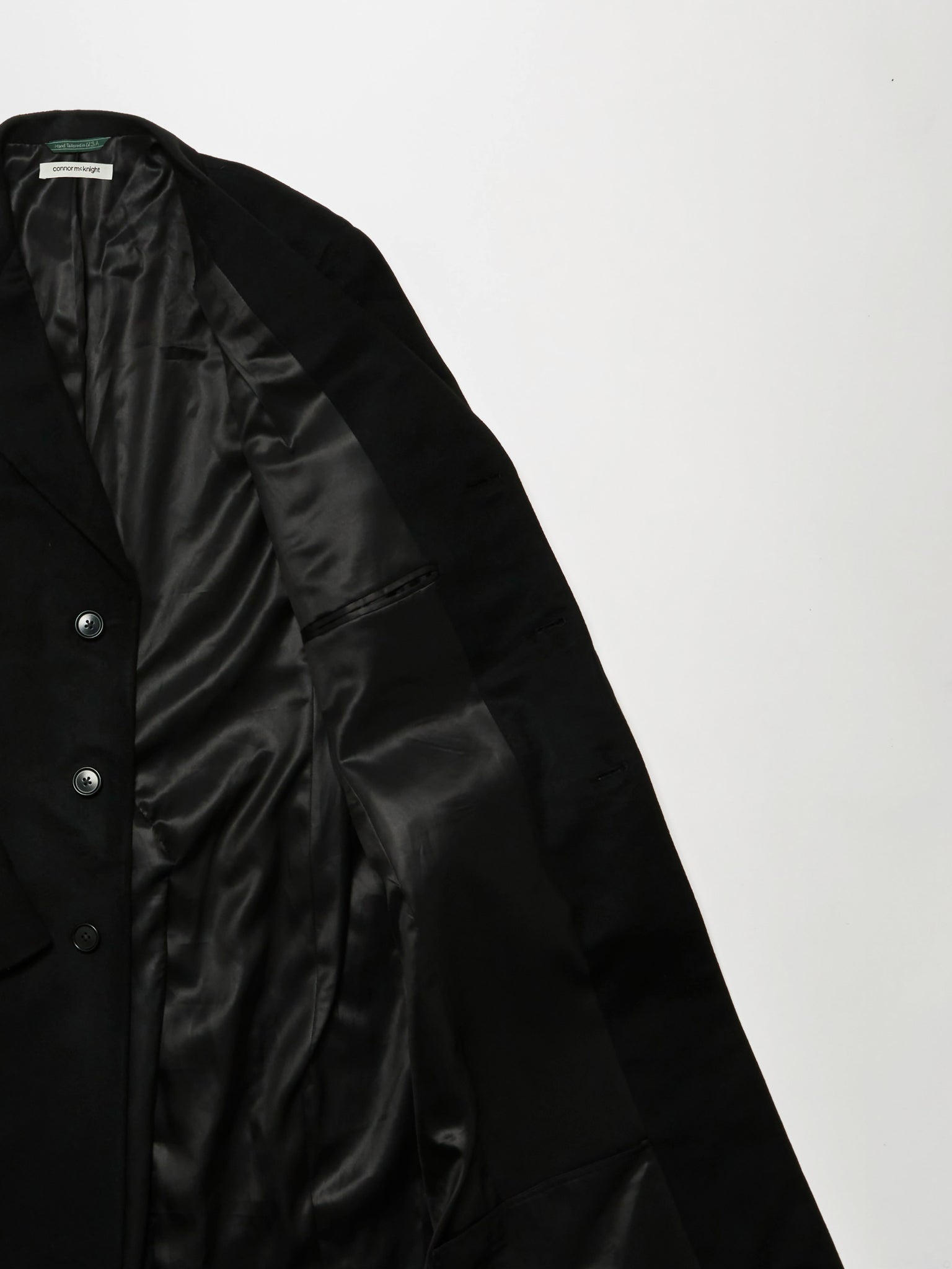 structured over coat - black