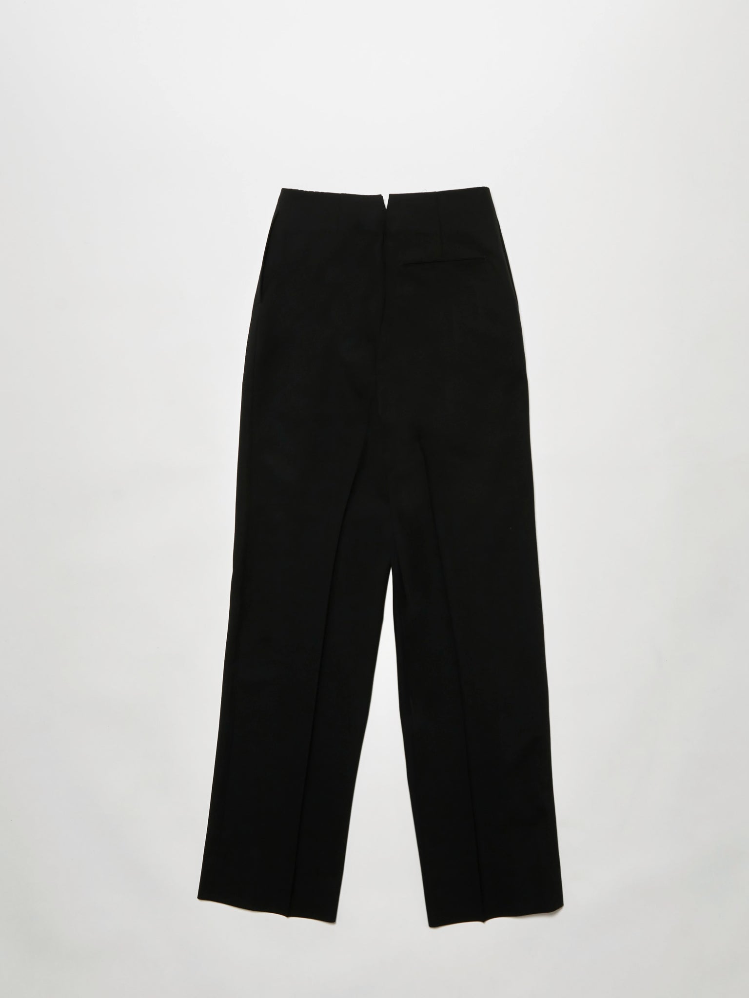 a pleated suiting trouser - black