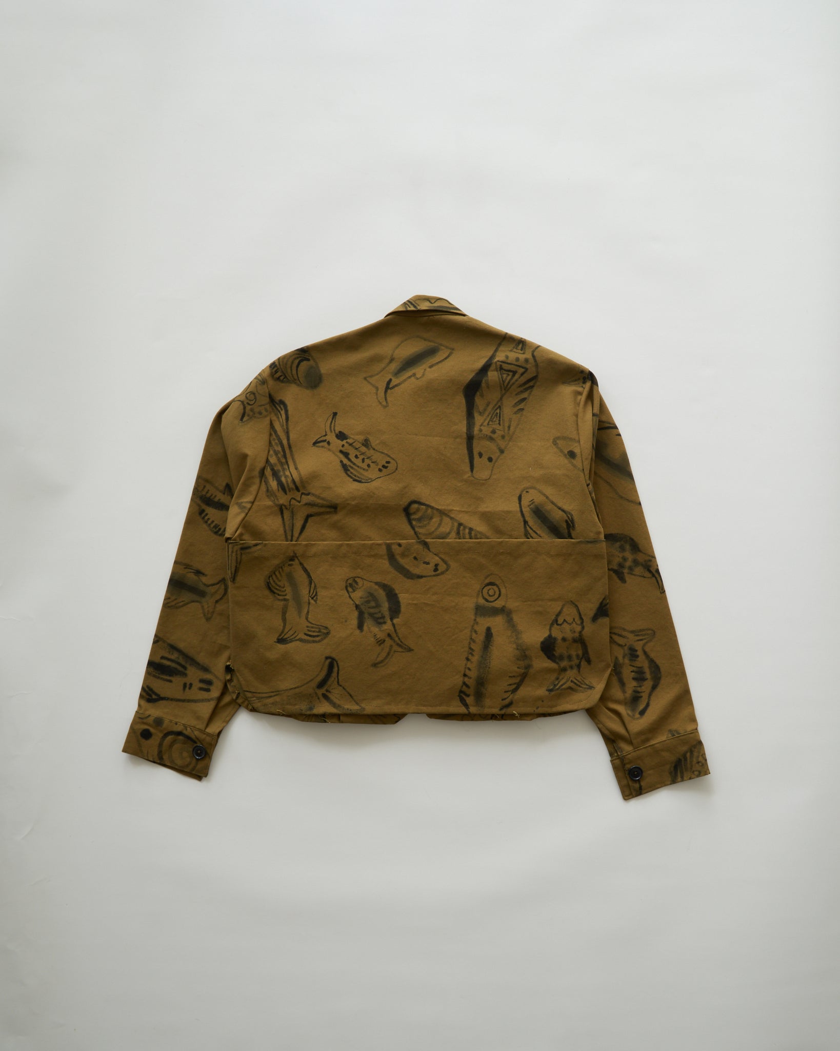 petroglyph canvas jacket